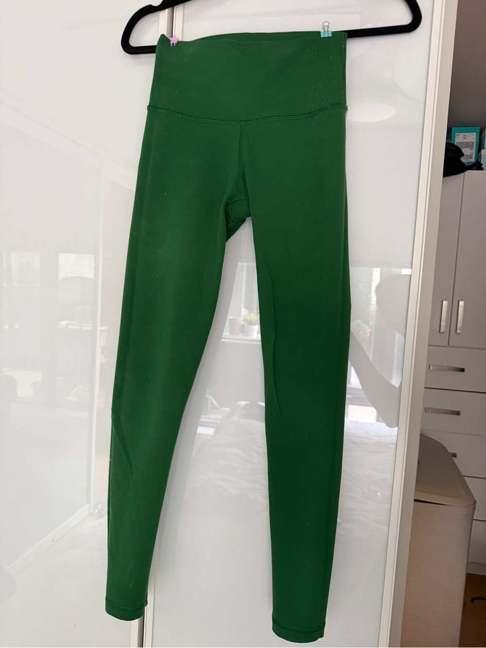 Aritzia Green High-Waist Leggings